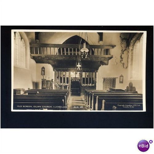 Wales LLANEILIAN Eilian Church Postcard by Lilywhite (ALH.45)