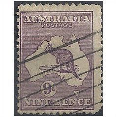 Australia 1932.SG133 9d Violet Die IIB Good Used.