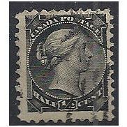 Canada 1882 SG101 1/2c Black Very Fine Used ..