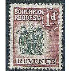 Southern Rhodesia 1958 1d Revenue Very Fine Used .. ..