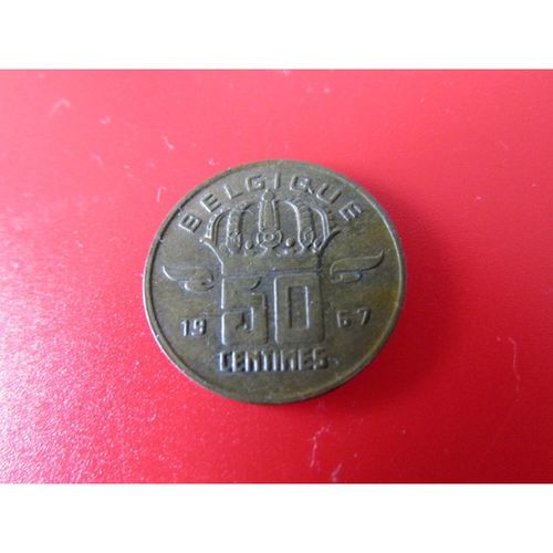 1967 BELGIUM FIFTY CENTIMES FREE POST. T