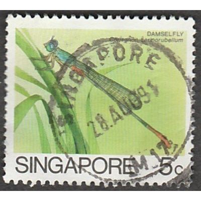 Singapore. 5c Value.Mayfly. Fine Used