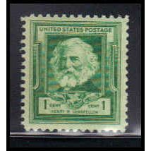 864 1c Henry Longfellow Fine MNH KA2537