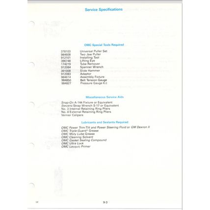 Johnson Evinrude 120 140 200 225 300 Outboards Service Manual 1988 507758 PDF