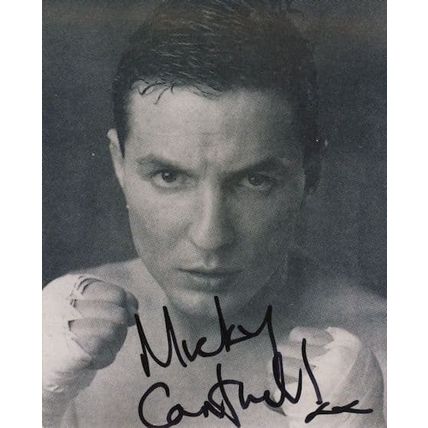 Mickey Cantwell British Boxer Boxing Hand Signed Photo