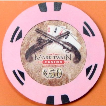 Mark Twain. 50¢ Casino Chip. Lagrange, MO. Z46.