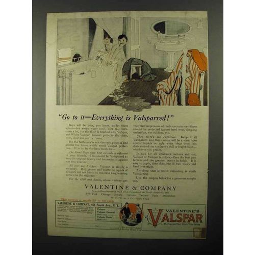 1922 Valentine's Valspar Ad - Go To It Everything