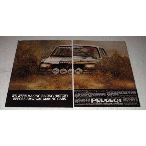 1978 Peugeot Cars Ad - Making Racing History