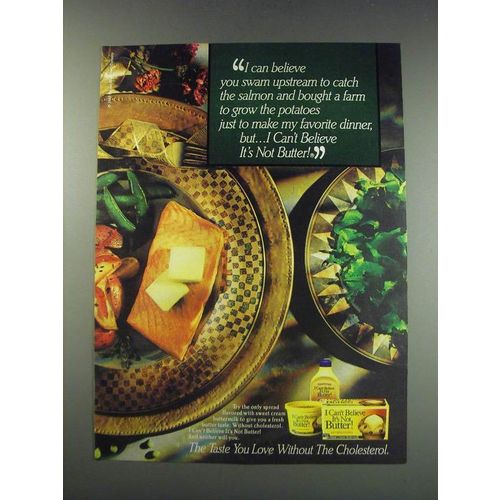 1991 I Can't Believe it's not Butter Ad - I can believe you swam upstream