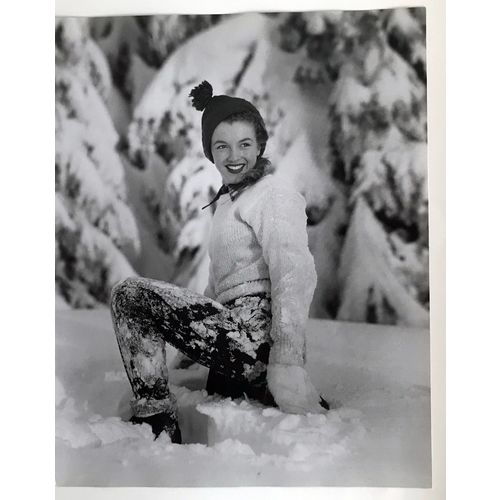 Marilyn Monroe vintage print Snow Early Photo poster Playboy Man Gift Wall Art