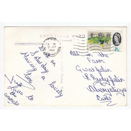 Tenby RP Postcard Pembrokeshire 1964 Squibbs