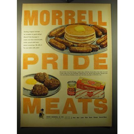 1950 Morrell Pride Meats Advertisement