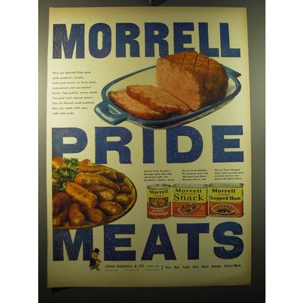 1950 Morrell Pride Meats Ad