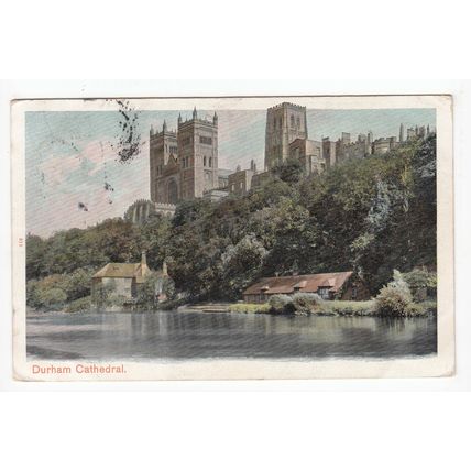 1904 Durham Cathedral Early Undivided Back Postcard Peacock Brand