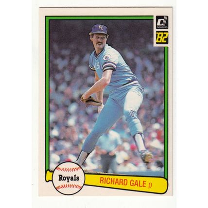 1982 Donruss baseball card 138 Rich Gale