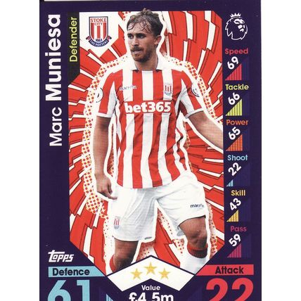 Match Attax 2016/2017 242 Marc Muniesa Stoke City