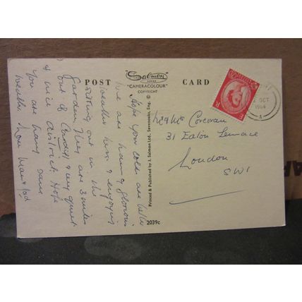 THE NATIONAL MUSEUM OF WALES, CARDIFF, used postcard by J Salmon 1964 pm =