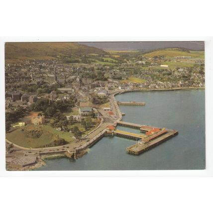 Aerial View of Dunoon Postcard Argyllshire 36857