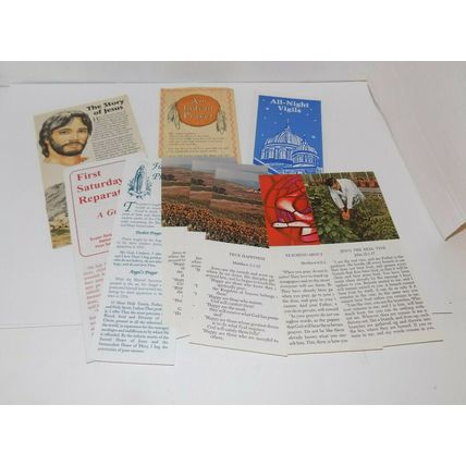 Vintage Lof Of 10 Prayer Cards Various Ephemera