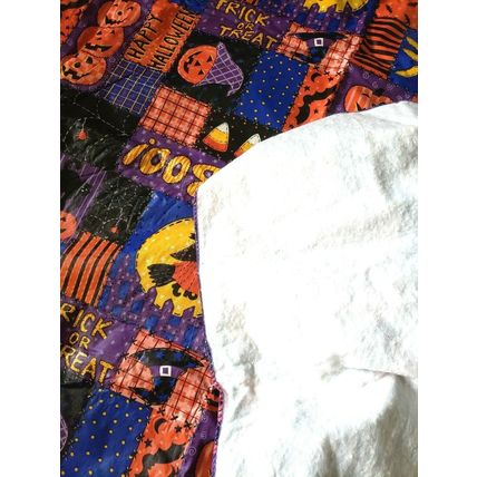 Halloween Multicolored Vinyl Top Trick or Treat Rectangle Tablecloth 66" X 51"