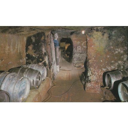 Jerusalem Alcohol Pub Inn Beer Cellar Dungeon Lager Barrel Rare Photo Postcard