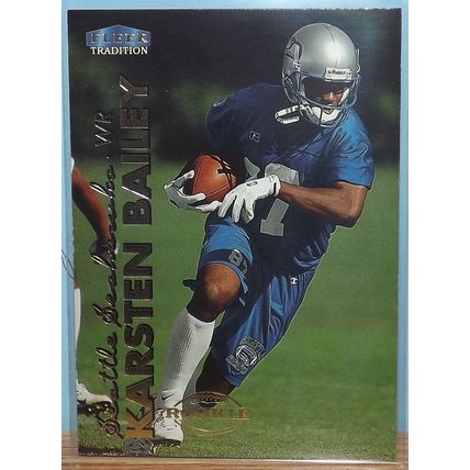 1999 Fleer Tradition KARSTEN BAILEY (Auburn/Seahawks) Rookie Card #252