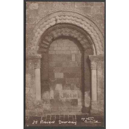 Ancient Doorway, Chichester Cathedral, Sussex, c.1930 - McNeille RP Postcard