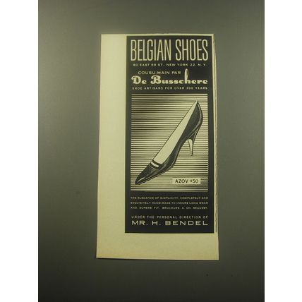 1959 De Busschere Azov Shoes Advertisement