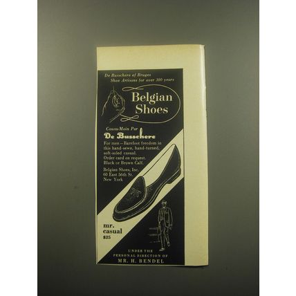 1959 De Busschere Mr. Casual Shoes Advertisement