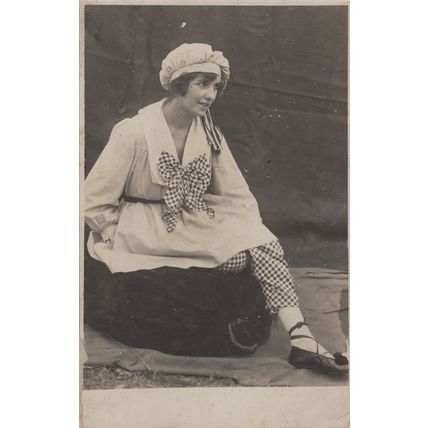 Air Station East Halton Lincolnshire WW1 Lady Old Rare Postcard
