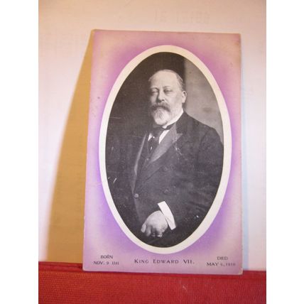 HIS MAJESTY KING EDWARD VII unused antique postcard c.1911 =