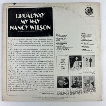 Nancy Wilson – Broadway - My Way Vinyl LP Record Album ST-1828