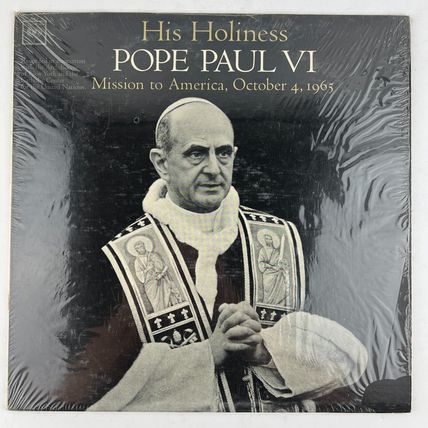 His Holiness Pope Paul VI - Mission To America, October 4, 1965 Vinyl LP Record