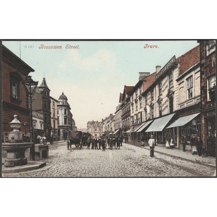 Boscawen Street, Truro, Cornwall, 1908 - Blum & Degen Postcard