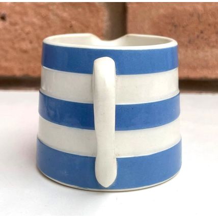 TG T G Green Cornishware EARLY 6cm CREAMER CREAM Jug Round Church Cornish Ware