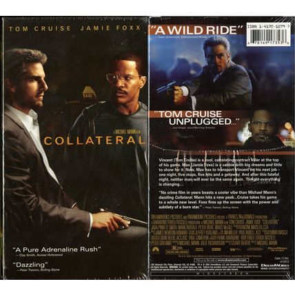 COLLATERAL VHS TOM CRUISE JAMIE FOXX VHS DREAMWORKS VIDEO WATERMARKS NEW SEALED