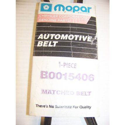 1970's 1980's Dodge Plymouth Chrysler V8 Accessory Drive Belt #B0015406 NOS