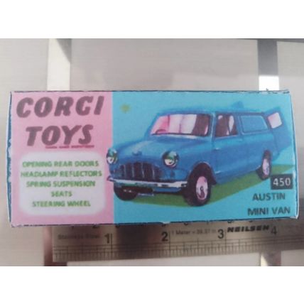 CORGI No450 Minivans empty hand crafted boxes
