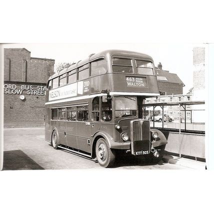 Black & White Photograph of London Transport - KYY 505