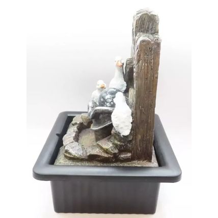 Water Fountain Duck Family 25 CM LED Colour Changing Home Decor Gift