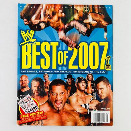 WWE - World Wrestling Entertainment Magazine January 2008 Best Of 2007 Cover