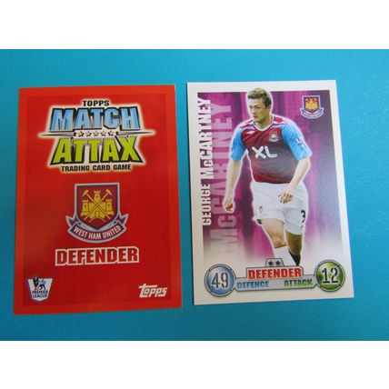 George McCartney - West Ham United - Match Attax 2007/08 Football Card