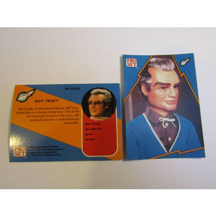 6. Jeff Tracey - Thunderbirds IR 1992 PRO SET Trade Card.