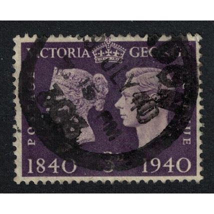 Great Britain Centenary of First Adhesive Postage Stamps 3d Key Value 1940