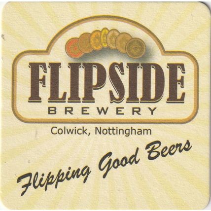 BEER MAT - FLIPSIDE BREWERY - FLIPPING GOOD BEERS - (Cat No 001) - (2012)
