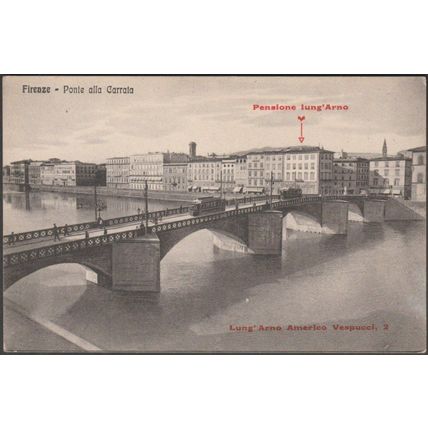 Ponte alla Carraia, Firenze, c.1910s - Alterocca Cartolina