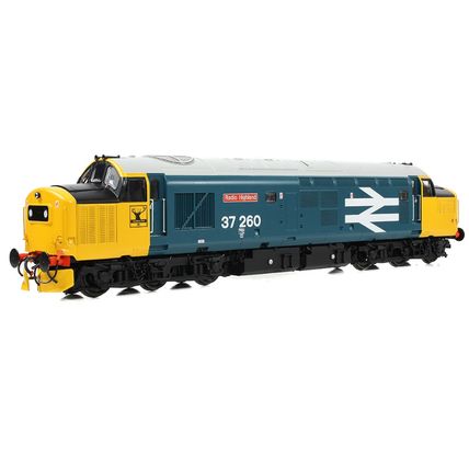 Bachmann 35-309 Class 37/0 Centre Headcode 37260 Radio Highland BR Blue - NEW