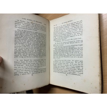 1902 "THE LIFE OF LORD RUSSELL OF KILLOWEN" R BARRY O'BRIEN ANTIQUE BOOK (P5)
