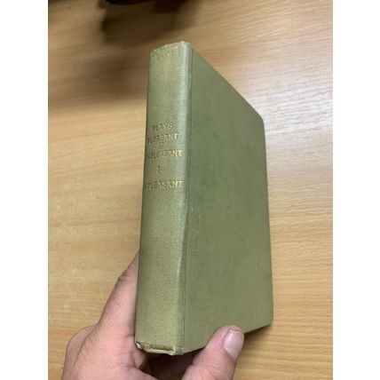 1908 BERNARD SHAW "PLAYS: PLEASANT AND UNPLEASANT" FICTION ANTIQUE BOOK (P3)