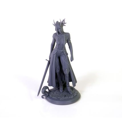 LA BELLA MOUNA lady elf model / 75mm female elf model and base 12k printed